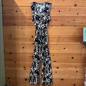 INC International Concepts Black and White Jumpsuit